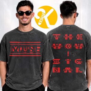 Muse Band Merch The Wow! Signal USA Tour 2026 Two Sided Washed T-Shirt