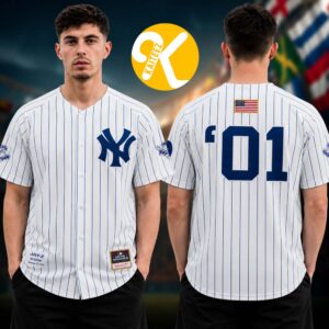 New York Yankees x Jay Z Reasonable Doubt x Mitchell And Ness White Baseball Jersey