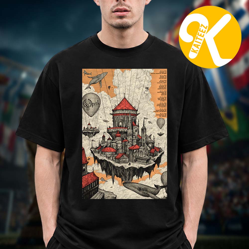 Opeth Exclusive Poster 2026 Summer Tour Unisex T-Shirt Opeth Exclusive Poster 2026 Summer Tour Unisex T-Shirt