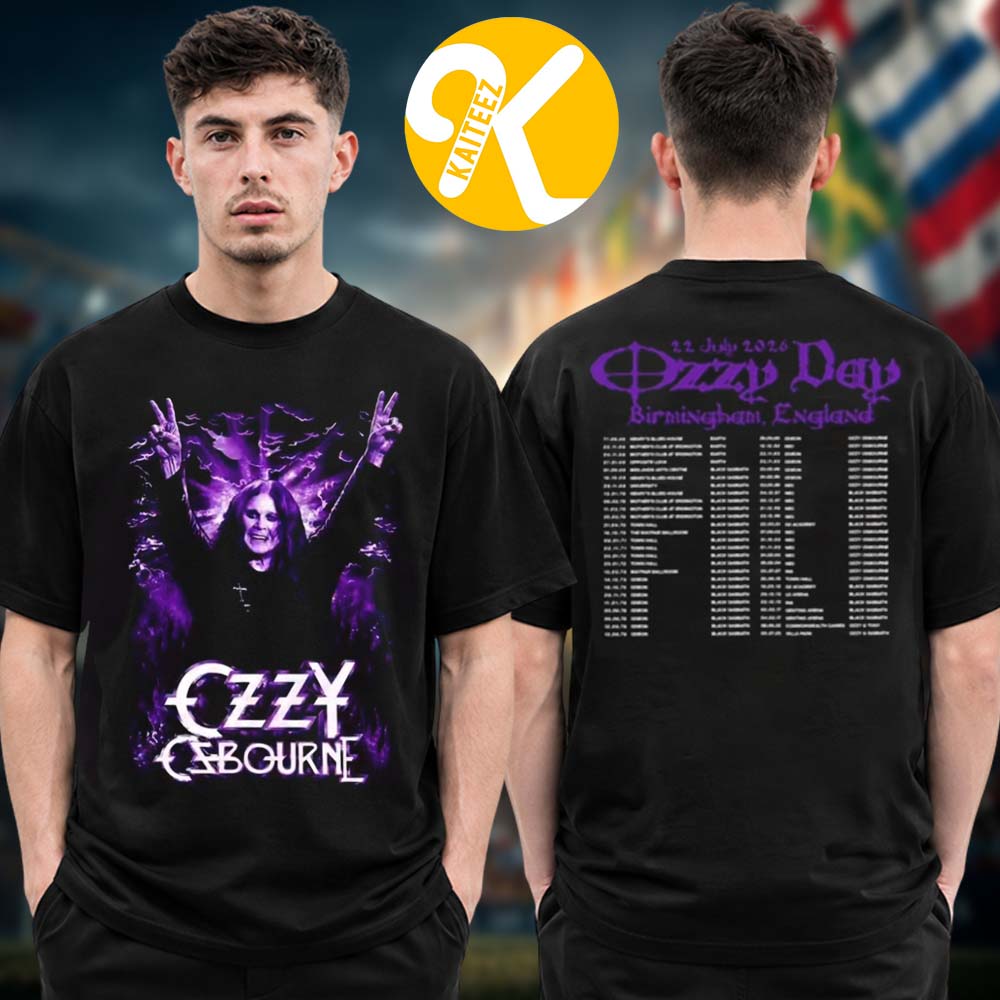 Ozzy Osbourne Exclusive Tee Ozzy Day At Selfridges In Birmingham England On July 22 2026 52 Show Lists Two Sided Unisex T-Shirt Ozzy Osbourne Exclusive Tee Ozzy Day At Selfridges In Birmingham England On July 22 2026 52 Show Lists Two Sided Unisex T-Shirt