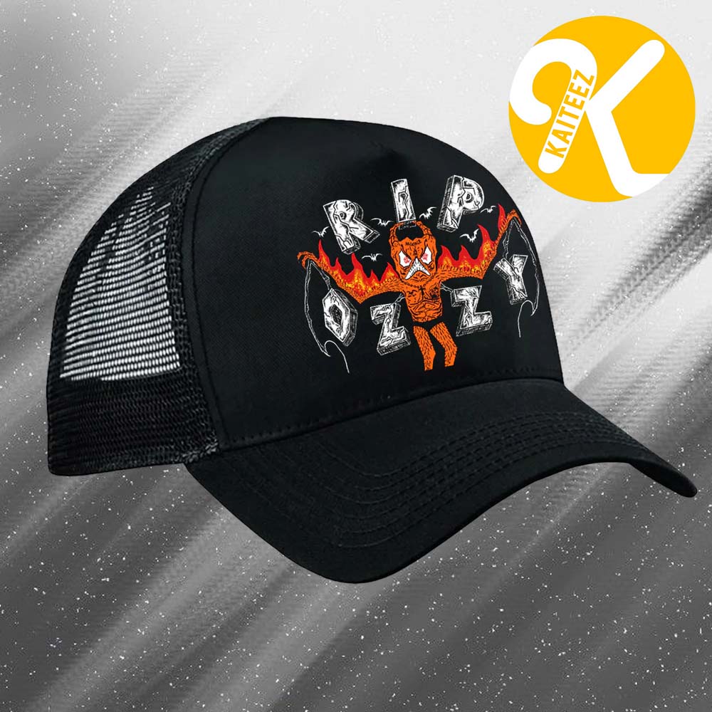 Ozzy Osbourne X Neckface Collab Limited Edition Tribute Trucker Hat Ozzy Osbourne X Neckface Collab Limited Edition Tribute Trucker Hat