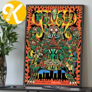 Phish Dry Goods Boston MA Event Poster At Fenway Park In Boston MA On July 31 And August 1 2026 Home Decor Poster Canvas