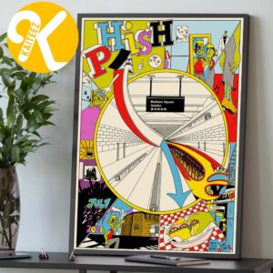 Phish Dry Goods New York NY Limited Poster Event 5 Nights At The Garden On July 22 24 25 27 29 2026 Art By Stella Murphy Home Decor Poster Canvas