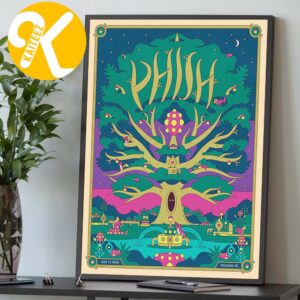Phish Dry Goods Raleigh NC Event Poster By Ryan Miller On July 17 2026 Home Decor Poster Canvas