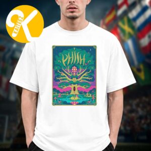 Phish Dry Goods Raleigh NC Event Poster By Ryan Miller On July 17 2026 Unisex T-Shirt