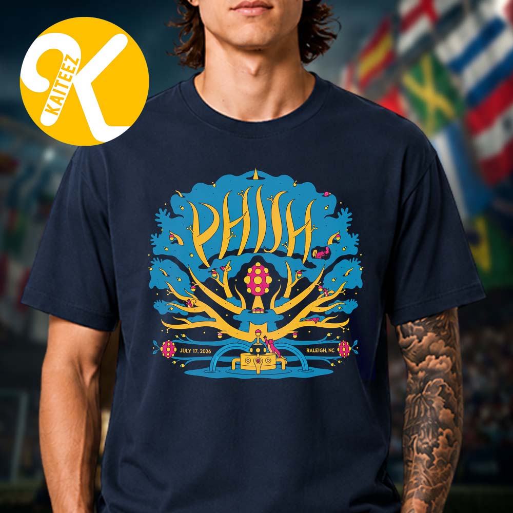 Phish Dry Goods Raleigh NC Event Tee On July 17 2026 Unisex T-Shirt Phish Dry Goods Raleigh NC Event Tee On July 17 2026 Unisex T-Shirt