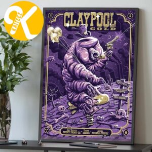 Primus Poster Show Phoenix AZ The Claypool Gold Tour 2026 At Arizona Financial Theatre In Phoenix AZ On June 30 2026 Home Decor Poster Canvas