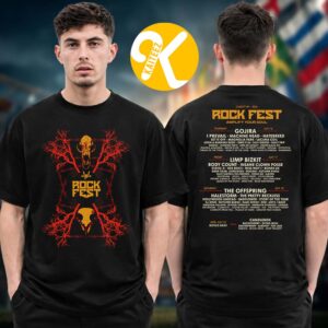 Rock Fest 2026 Merch Official Line Up Two Sided Unisex T-Shirt