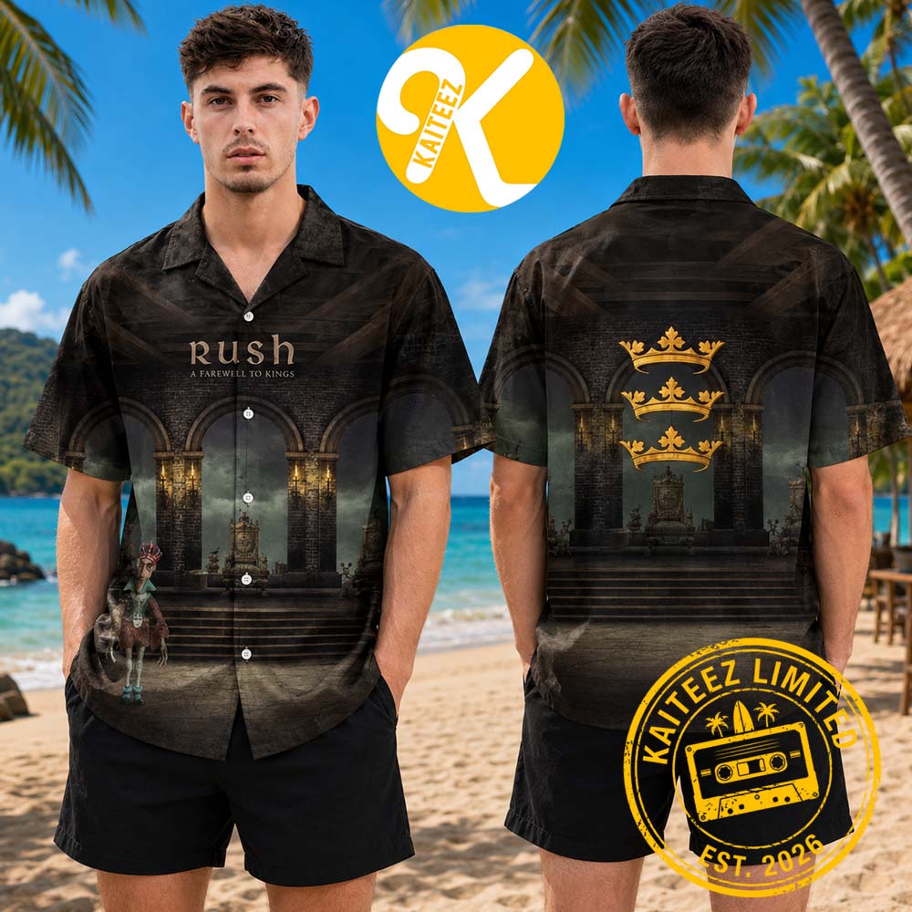 Rush A Farewell To Kings Album Cover Summer Hawaiian Shirt Rush A Farewell To Kings Album Cover Summer Hawaiian Shirt
