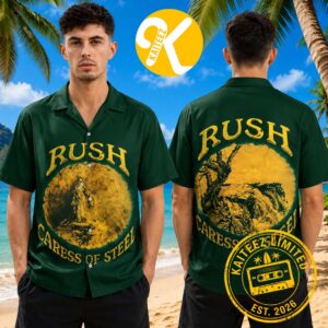 Rush Caress Of Steel Album Cover Summer Hawaiian Shirt