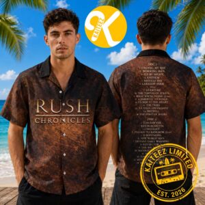 Rush Chronicles Album Cover Summer Hawaiian Shirt