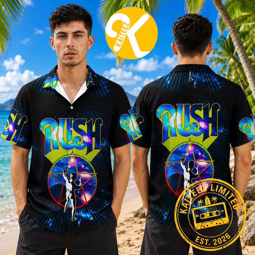 Rush Cosmic Star Album Cover Summer Hawaiian Shirt Rush Cosmic Star Album Cover Summer Hawaiian Shirt