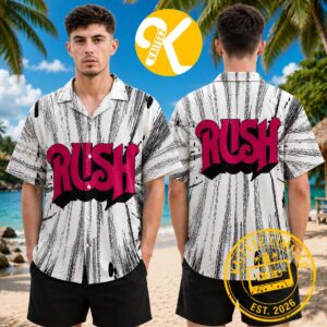 Rush Debut Logo Album Cover Summer Hawaiian Shirt