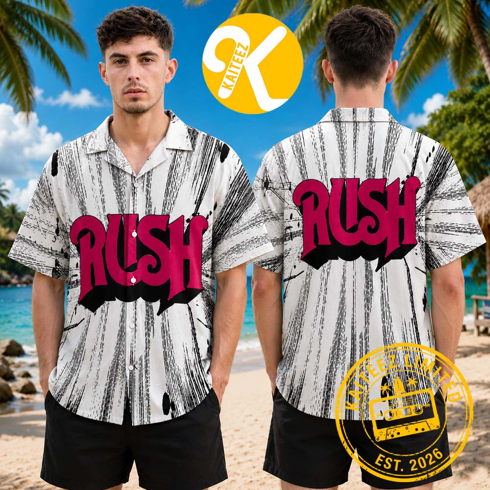 Rush Debut Logo Album Cover Summer Hawaiian Shirt Rush Debut Logo Album Cover Summer Hawaiian Shirt
