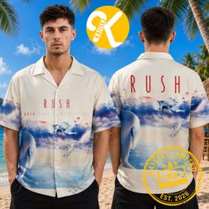 Rush Grace Under Pressure Album Cover Summer Hawaiian Shirt
