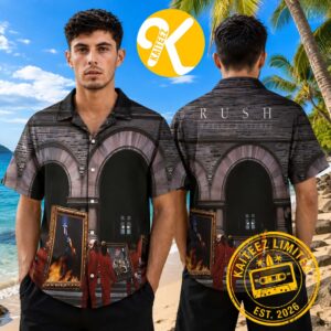 Rush Moving Pictures Album Cover Summer Hawaiian Shirt