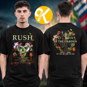 Rush New York City NY Event Tee At Madison Square Garden In New York City NY On July 28 30 And August 1 3 2026 Two Sided Unisex T-Shirt