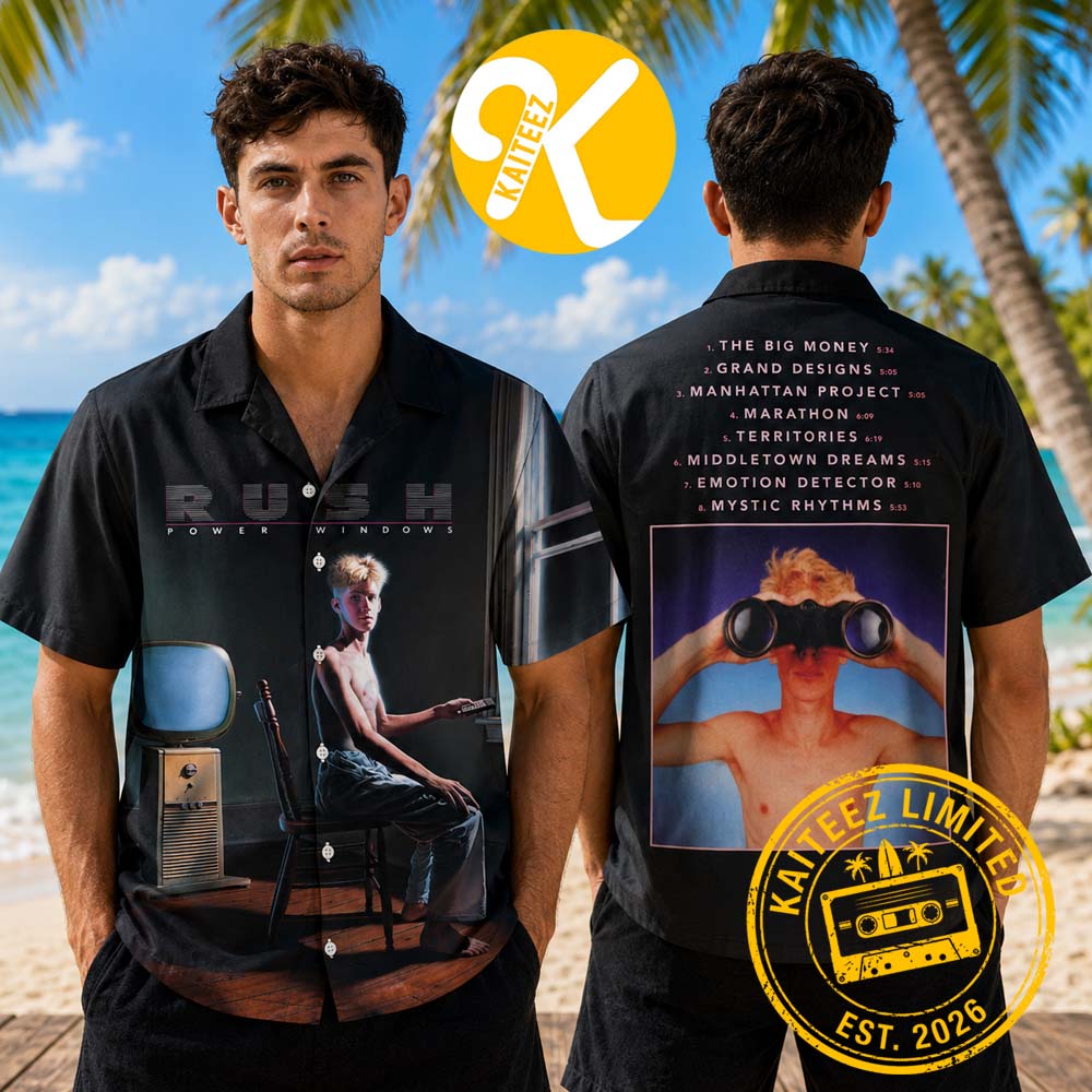 Rush Power Windows Album Cover Summer Hawaiian Shirt Rush Power Windows Album Cover Summer Hawaiian Shirt