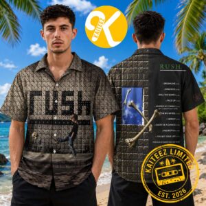 Rush Roll The Bones Album Cover Summer Hawaiian Shirt