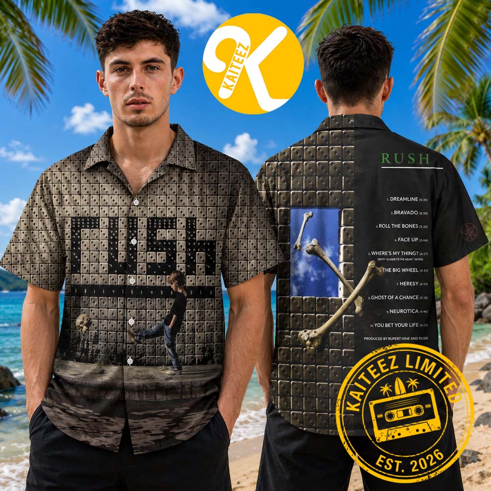 Rush Roll The Bones Album Cover Summer Hawaiian Shirt Rush Roll The Bones Album Cover Summer Hawaiian Shirt