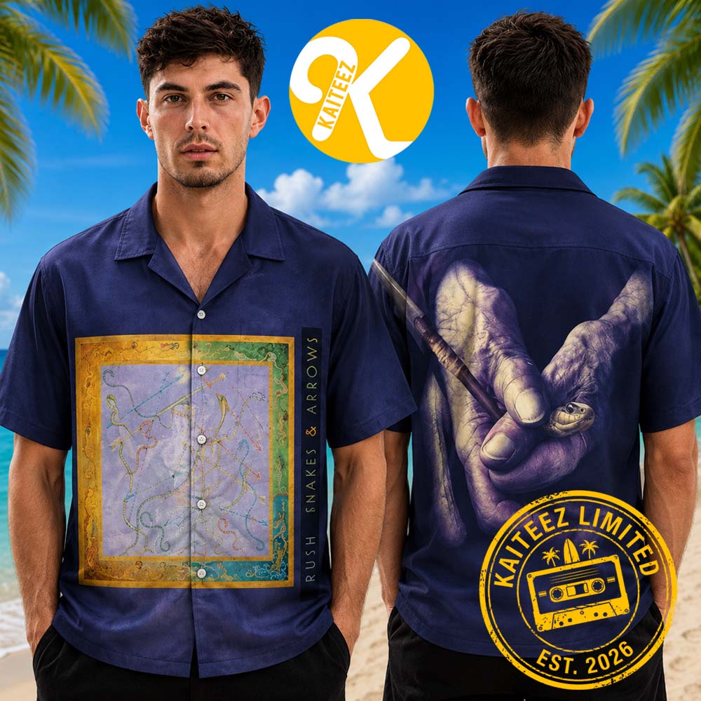 Rush Snakes And Arrows Art Album Cover Summer Hawaiian Shirt Rush Snakes And Arrows Art Album Cover Summer Hawaiian Shirt