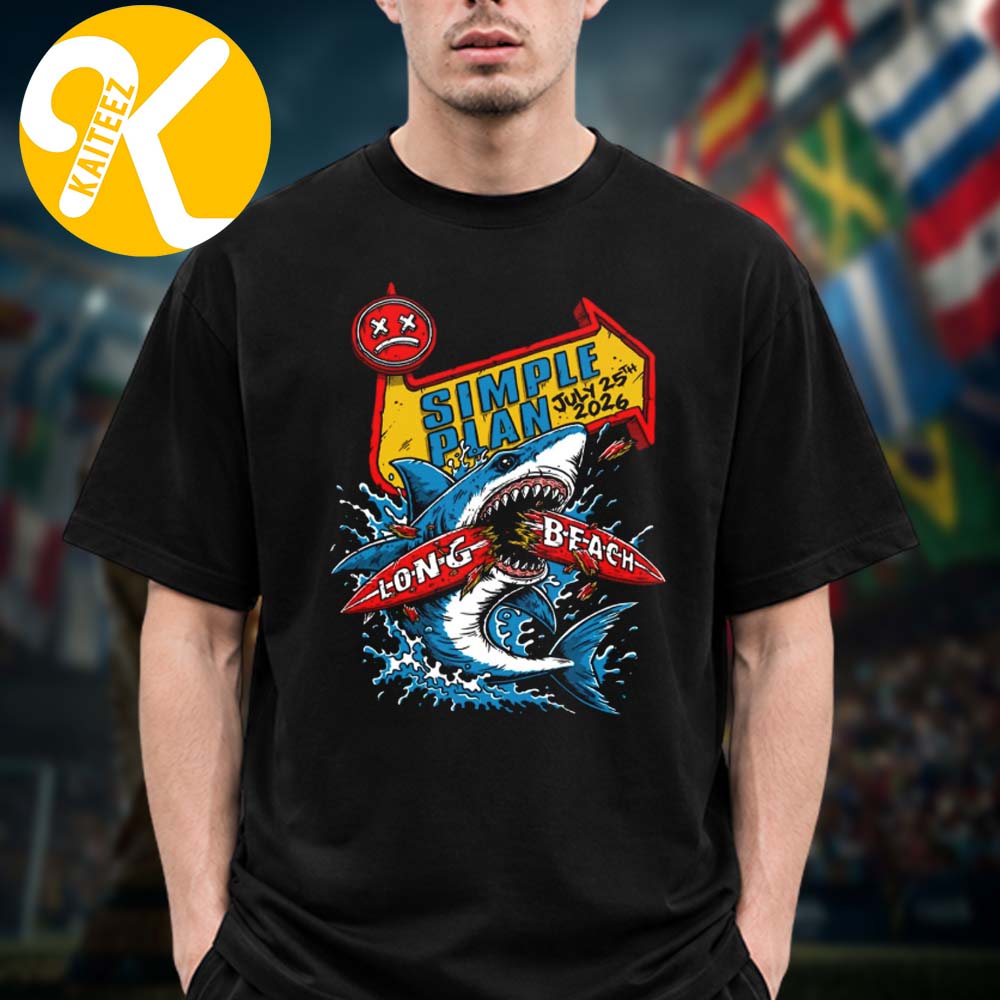 Simple Plan Long Beach CA Exclusive Event Tee At Long Beach Convention Entertainment Center In Long Beach CA On July 25 2026 Unisex T-Shirt Simple Plan Long Beach CA Exclusive Event Tee At Long Beach Convention Entertainment Center In Long Beach CA On July 25 2026 Unisex T-Shirt