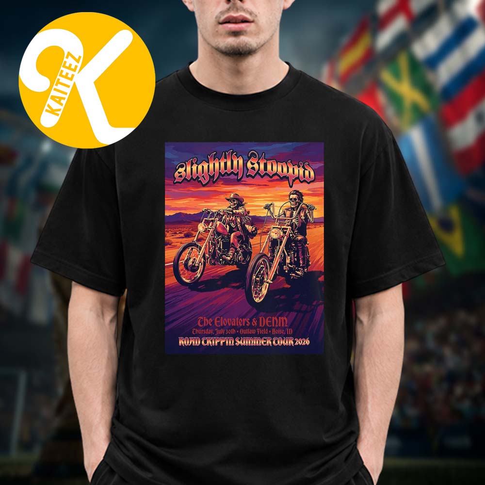 Slightly Stoopid Boise ID Event Poster At Outlaw Field In Boise ID On July 30 2026 Unisex T-Shirt Slightly Stoopid Boise ID Event Poster At Outlaw Field In Boise ID On July 30 2026 Unisex T-Shirt