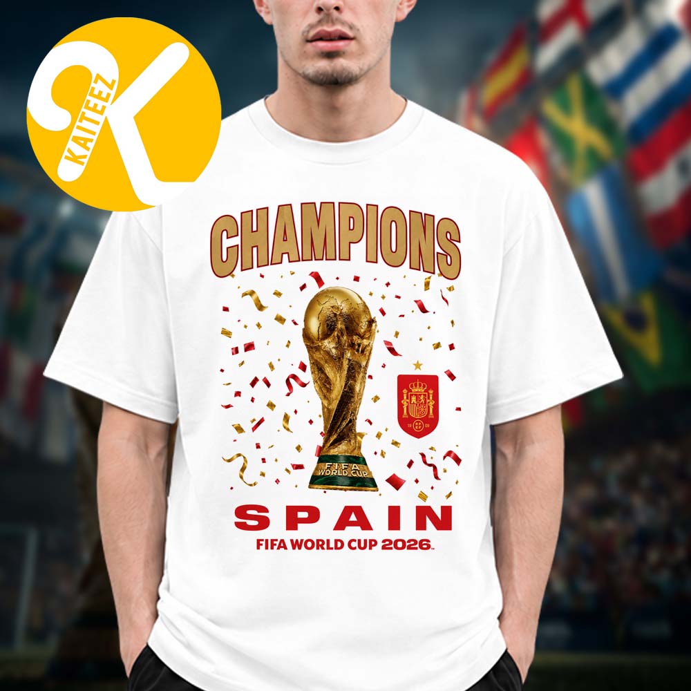 Spain National Team 2026 FIFA World Cup Champions Espagne Unisex T-Shirt Spain National Team 2026 FIFA World Cup Champions Espagne Unisex T-Shirt