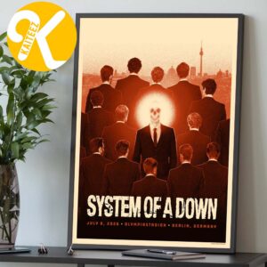 System Of A Down Event Poster Berlin DE At Olympiastadion In Berlin DE On July 8 2026 Home Decor Poster Canvas