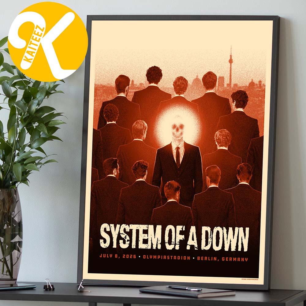 System Of A Down Event Poster Berlin DE At Olympiastadion In Berlin DE On July 8 2026 Home Decor Poster Canvas System Of A Down Event Poster Berlin DE At Olympiastadion In Berlin DE On July 8 2026 Home Decor Poster Canvas