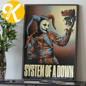 System Of A Down Event Poster Dusseldorf Germany At Open Air Park Dusseldorf In Dusseldorf DE On July 10 2026 Home Decor Poster Canvas