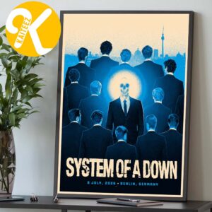 System Of A Down Exclusive Poster Pop Up Shop Berlin At Olympiastadion Berlin In Berlin Germany On July 8 2026 Home Decor Poster Canvas