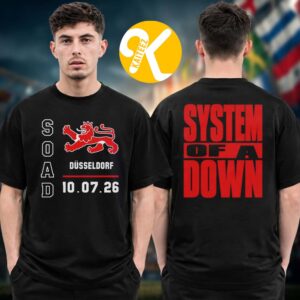 System Of A Down SOAD Dusseldorf DE Event Exclusive Tee On July 10 2026 Two Sided Unisex T-Shirt