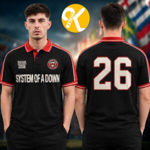 System Of A Down SOAD Dusseldorf Exclusive Merch At Open Air Park In Dusseldorf DE On July 10 2026 Polo Jersey