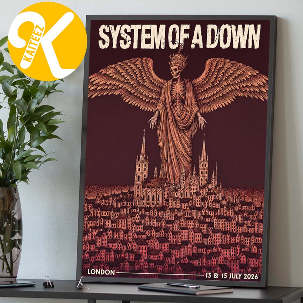 System Of A Down SOAD Event Poster London England 2026 Pop Up Exclusive Merch July 13 15 2026 Home Decor Poster Canvas System Of A Down SOAD Event Poster London England 2026 Pop Up Exclusive Merch July 13 15 2026 Home Decor Poster Canvas
