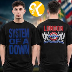 System Of A Down SOAD London UK Merch Exclusive Event Tee At Tottenham Stadium In London UK On July 13 15 2026 Two Sided Unisex T-Shirt