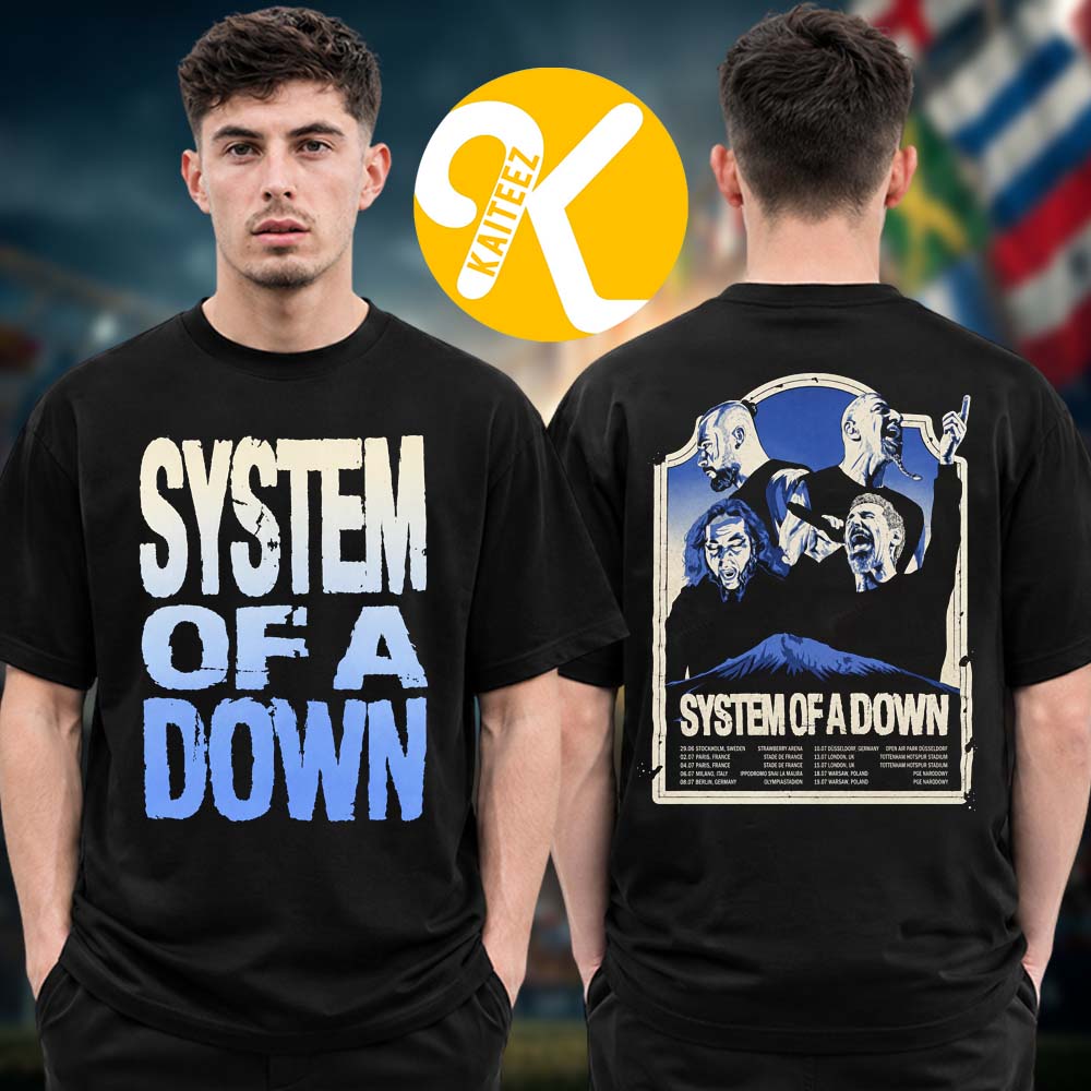 System Of A Down SOAD Pop Up Shop Merch Photo Tour Dates Two Sided Unisex T-Shirt System Of A Down SOAD Pop Up Shop Merch Photo Tour Dates Two Sided Unisex T-Shirt