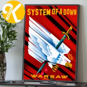 System Of A Down Warsaw Poland Exclusive Event Poster At PGE Narodowy In Warsaw PL On July 18 19 2026 Home Decor Poster Canvas