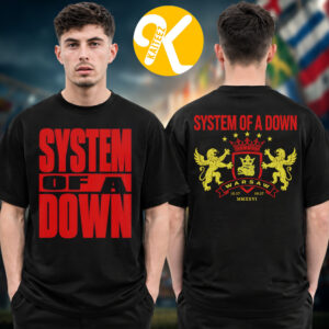 System Of A Down Warsaw Poland Exclusive Event Tee At PGE Narodowy In Warsaw PL On July 18 19 2026 Two Sided Unisex T-Shirt