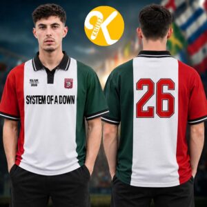 System Of A Down Warsaw Poland Exclusive Jersey At PGE Narodowy In Warsaw PL On July 18 19 2026 Polo Jersey