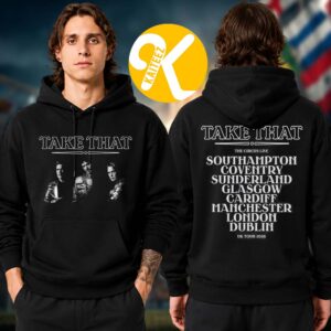 Take That Merch The Circus Live Us Tour Dates 2026 Black Hoodie Shirt
