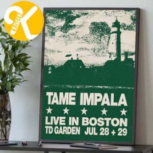 Tame Impala Live In Boston MA Event Poster At TD Garden In Boston MA On July 28 29 2026 Home Decor Poster Canvas