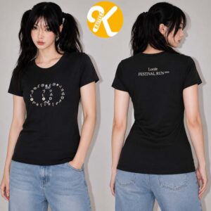 Tate McRae Exclusive Event Tee Lollapalooza Festival 2026 Merch Festival Run 2026 Lovely Circly Two Sided Woman T-Shirt