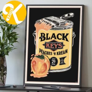 The Black Keys Event Poster At St Augustine Amphitheatre In St Augustine FL On July 29 2026 Home Decor Poster Canvas