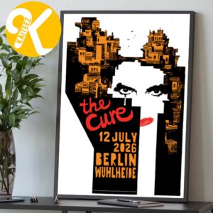 The Cure Merch Berlin July 12 2026 Limited Edition Event Poster