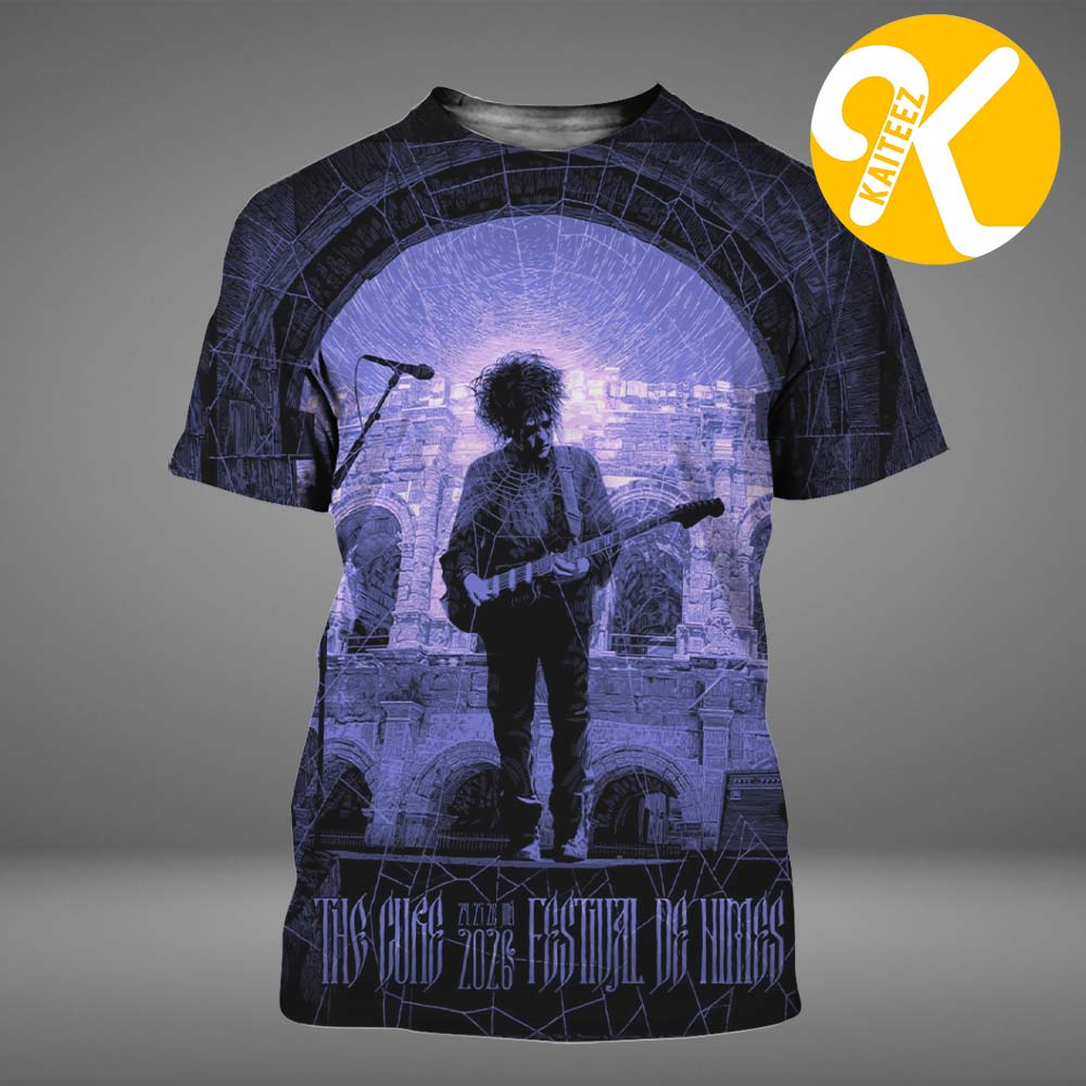 The Cure Nimes FR Event Poster Night 1 At Festival De Nimes In Nimes FR On July 24 2026 All Over Print Shirt The Cure Nimes FR Event Poster Night 1 At Festival De Nimes In Nimes FR On July 24 2026 All Over Print Shirt