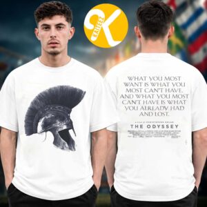 The Odyssey Film x Travis Scott Cactus Jack Collab Merch Odyssey Helmet Two Sided Unisex T-Shirt