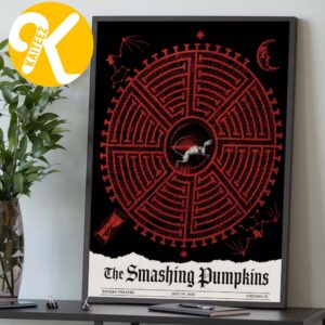 The Smashing Pumpkins Chicago IL Event Poster At Riviera Theatre In Chicago IL On July 29 2026 Home Decor Poster Canvas