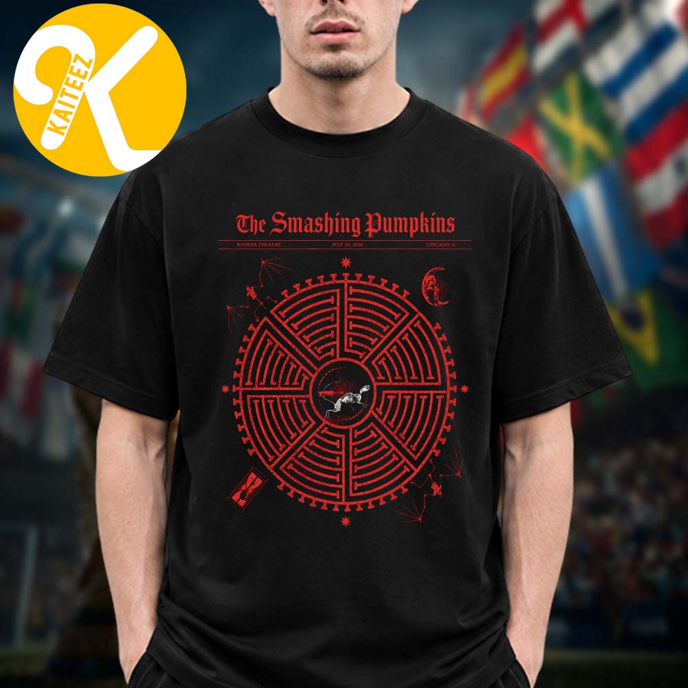 The Smashing Pumpkins Chicago IL Event Tee At Riviera Theatre In Chicago IL On July 29 2026 Unisex T-Shirt The Smashing Pumpkins Chicago IL Event Tee At Riviera Theatre In Chicago IL On July 29 2026 Unisex T-Shirt