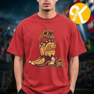 The Strokes Merch Reality Awaits Tour 2026 Cowboy Boots With Sunflowers Unisex T-Shirt